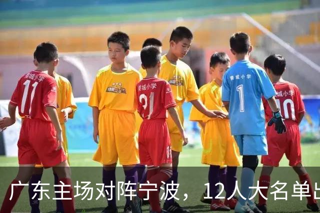广东主场对阵宁波，12人大名单出炉：徐杰胡明轩领衔